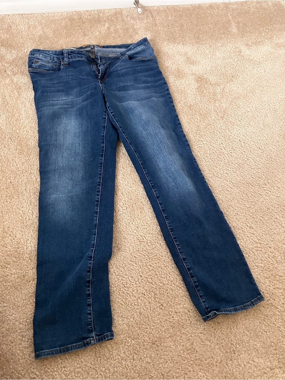 Kut from the Kloth Blue Straight-Leg Jeans